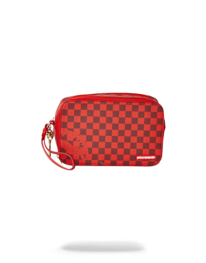 SHARKS IN PARIS RED TOILETRY AKA MONEY BAGS