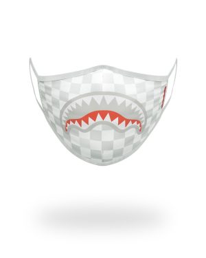 SHARKS IN PARIS WHITE FORM-FITTING MASK