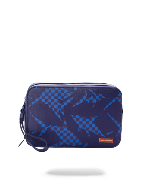 SHARK CHECK BLUE TOILETRY