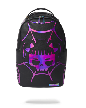 CAZZU IRIDESCENT CUT  SEW SPIDER SKULL SHARK BACKPACK DLXV