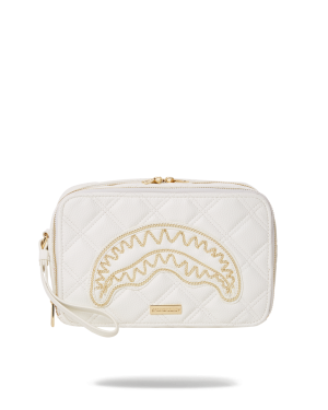 RIVIERA LE BLANC GOLD CHAIN SHARK TOILETRY BAG