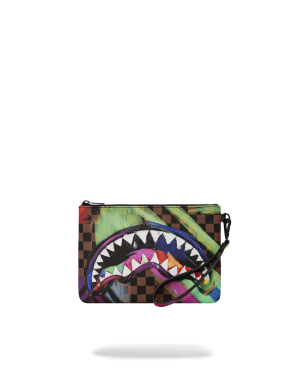 SHARKS IN PARIS CITY STREAKS CROSSOVER CLUTCH