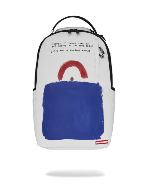 KEITH HARING BIG BLUE PURSE ART BACKPACK