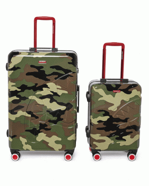 JUNGLE PARIS 2 PC LUGGAGE SET CARRY-ON  FULL-SIZE