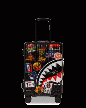 GLOBAL MOGUL UNLIMITED MILES SHARKNAUTICS HARDSHELL CARRY-ON LUGGAGE