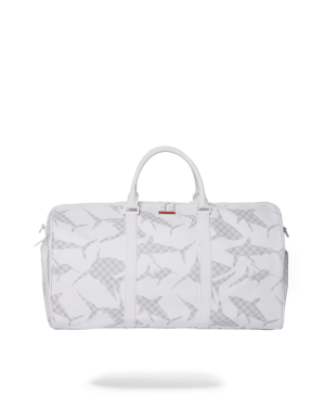 SHARK CHECK WHITE DUFFLE