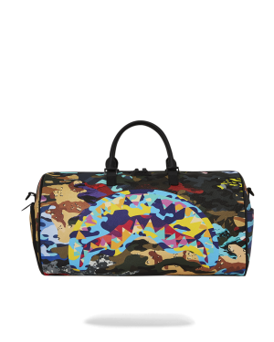 SLICED AND DICED CAMO DUFFLE