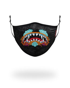 ADULT DRAGON SHARK FORM FITTING FACE MASK