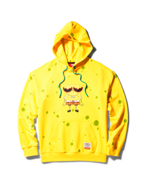 SPONGEBOB SPONGE HOODIE YELLOW