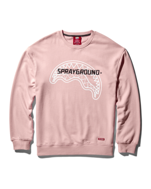 SPRAYGROUND PULLOVER CREW NECK SWEATSHIRT PINK