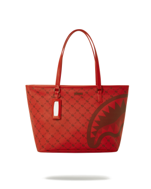 MONEY PATTERN BRICK TOTE
