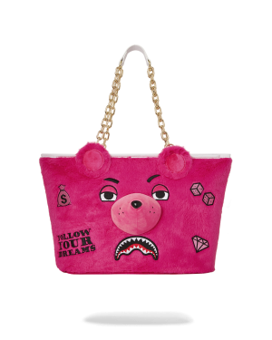 PLUSH MONEYBEAR TOTE PINK