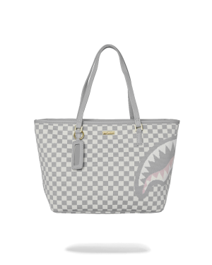 KNIT SHARKS IN PARIS IN CREAM TOTE