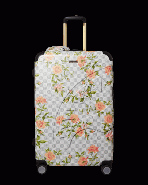 AI AFRICAN INTELLIGENCE ELEGANT ENERGY SHARKITECTURE FULL SIZE LUGGAGE - SANDFLOWER COLLAB