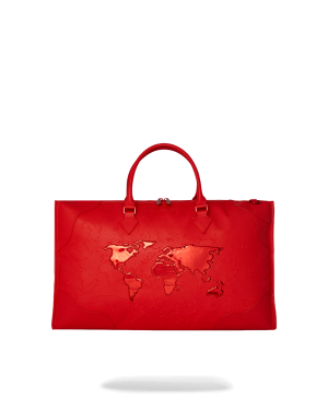 JAMES FIRST CLASS RUBY RED PYRAMID LARGE DUFFLE