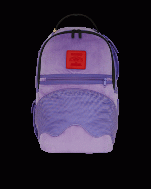 NOOO WAY A REVERSIBLE BACKPACK - PURPLE VELOUR TO OG SHARKS IN PARIS BACKPACK